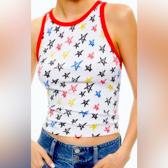 Latest Alice+Olivia colorful star tee - Picture 1 of 3